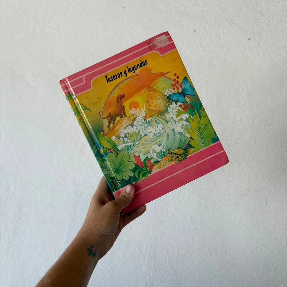 Vintage 1991 Tesoros y Leyendas Libro 4 Spanish Textbook Serie Laidlaw Hardcover
